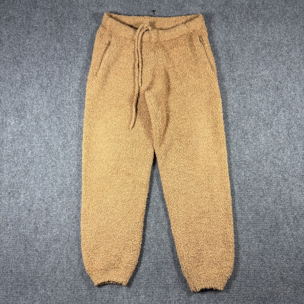 Skims Sherpa Teddy Jogger Pants Size L/XL Cozy Lounge Boucle High Rise Oversized